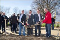 Spatenstich Leitharegulierung Neufeld-Ebenfurth-Landegg, 12.11.2015