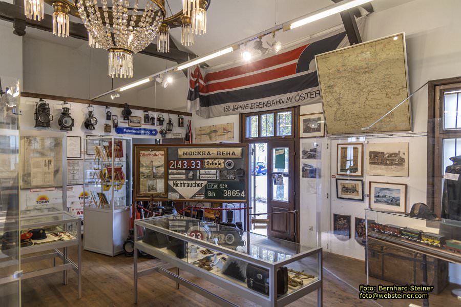 Eisenbahnmuseum Arbeiterwartesaal in Deutsch-Wagram, Juli 2024