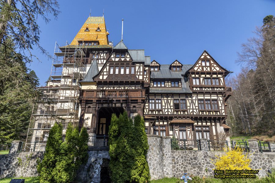Peles, Brasov, Bran in Rum�nien, April 2024